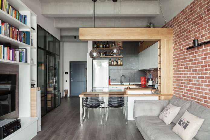 Style industriel dans le studio