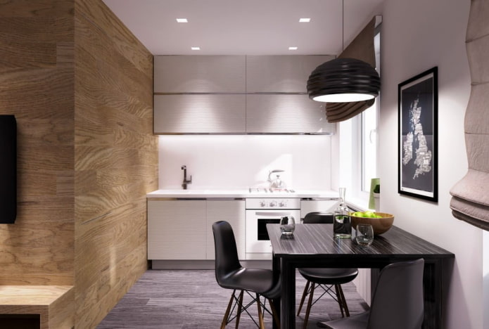 Cuisine à l'intérieur d'un studio