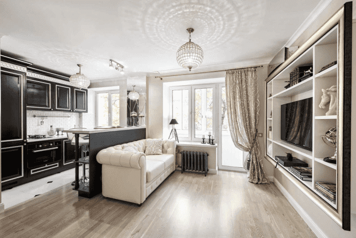 Intérieur de studio de style classique