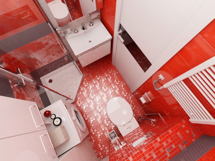 Intérieur de la salle de bain du studio