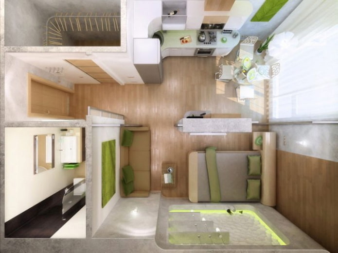 Aménagements de studio 30 m²
