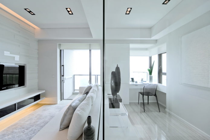 Intérieur d'un studio de style high-tech