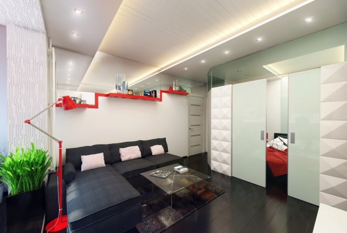 Intérieur d'un studio de style high-tech