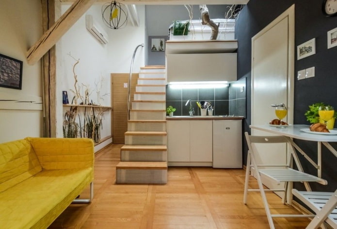 Aménagement intérieur d'un studio