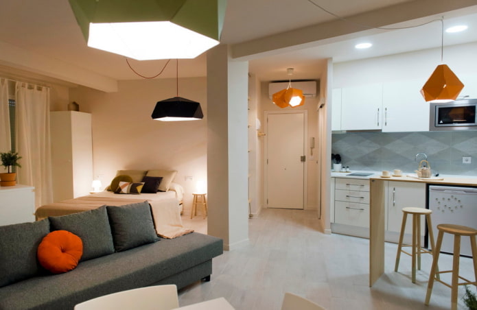 Aménagement intérieur d'un studio
