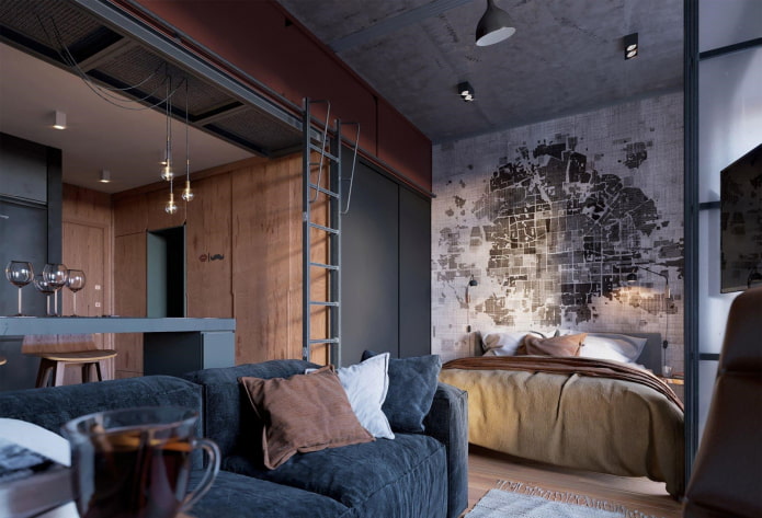 Schéma de couleurs pour l'intérieur d'un studio