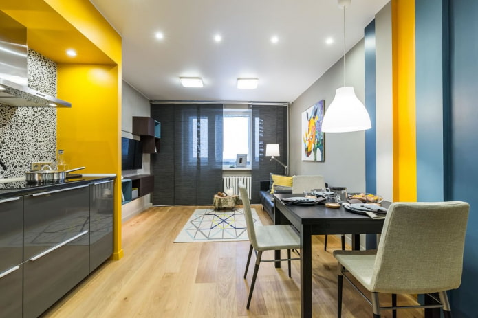 Schéma de couleurs pour l'intérieur d'un studio