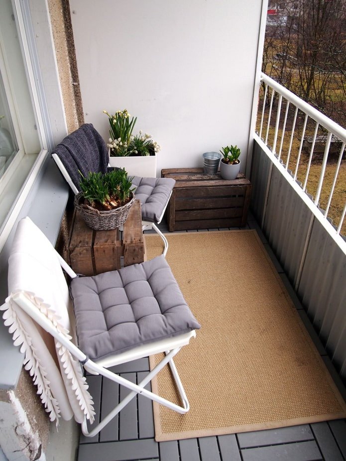 loggia ouverte confortable