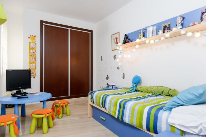 Chambre d'enfant moderne pour un garçon