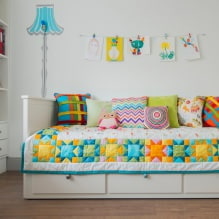 Intérieur d'une petite chambre d'enfant : choix de la couleur, du style, de la décoration et du mobilier (70 photos)-4
