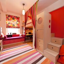 Intérieur d'une petite chambre d'enfant : choix de la couleur, du style, de la décoration et du mobilier (70 photos)-13