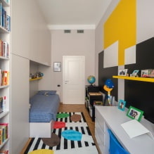 Intérieur d'une petite chambre d'enfants Chambre : choisir la couleur, le style, la finition et le mobilier (70 photos)-21