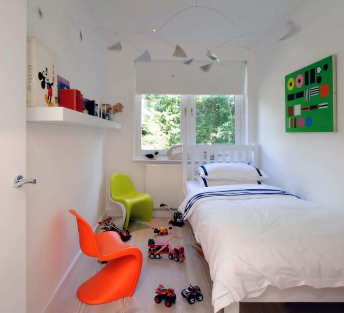 chambre de garçon en blanc