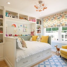 Intérieur d'une petite chambre d'enfant : choix de la couleur, du style, de la décoration et du mobilier (70 photos)-2