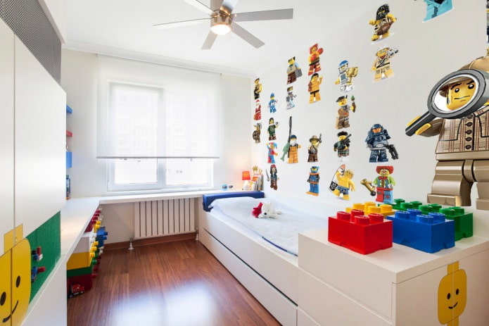 store enrouleur dans la chambre d'enfant