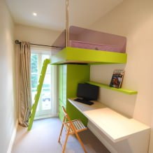 Intérieur d'une petite chambre d'enfant : choix de la couleur, du style, de la décoration et du mobilier (70 photos)-16