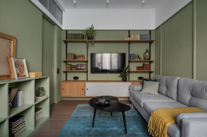 Meubles à l'intérieur d'un petit salon