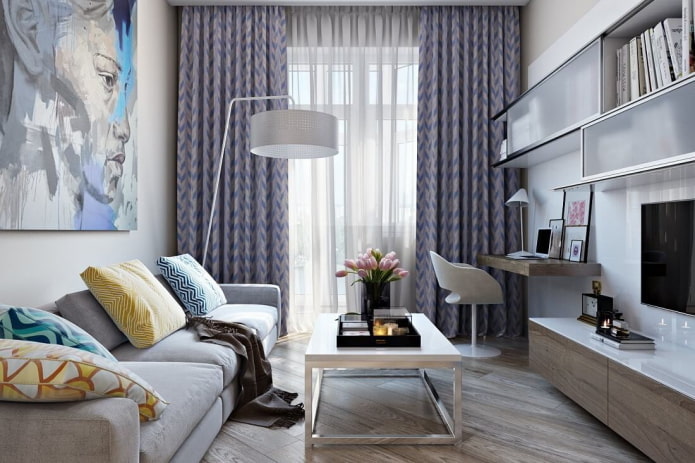 Schéma de couleurs d'un petit salon