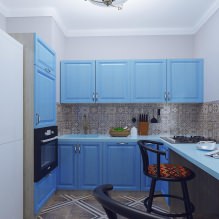 Petite cuisine design avec comptoir de bar-5