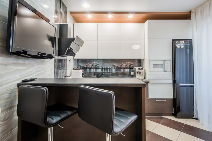 petite cuisine de style high-tech
