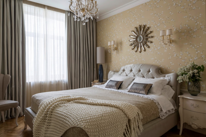 Chambre design aux tons chauds