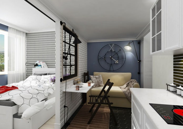 Conception de petits studios de 25 m².