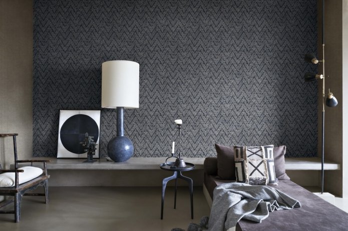 Papier peint moderne en zigzag