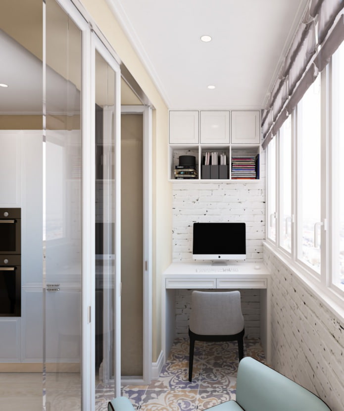 Bureau dans un studio de 50 m²