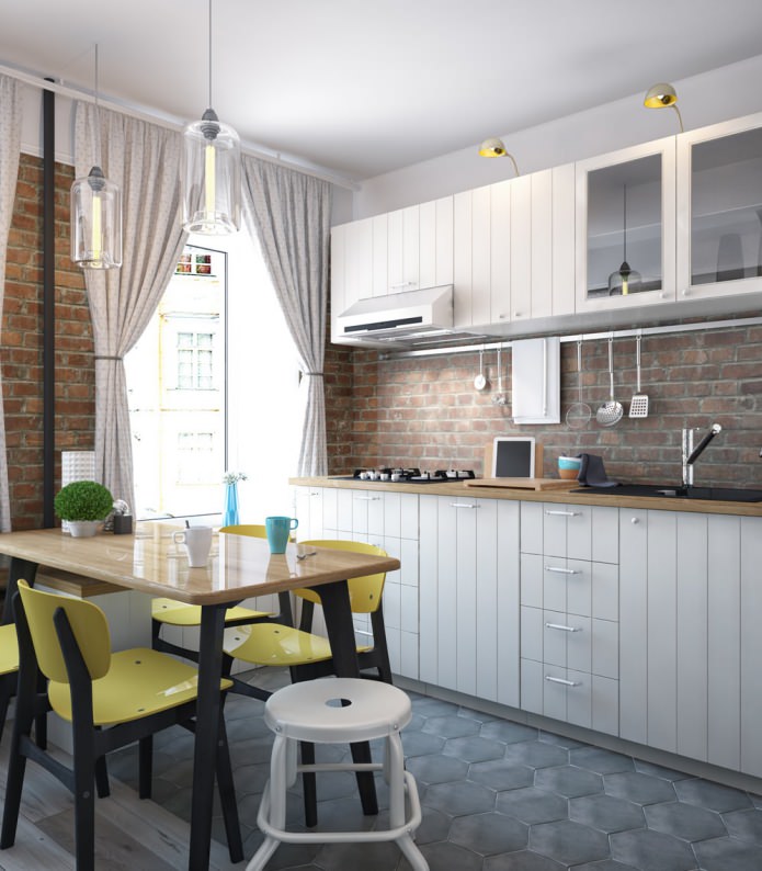 Aménagement de cuisine dans un appartement d'une pièce - Swing