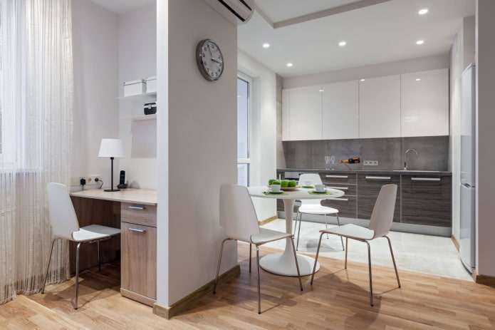 espace de travail dans une niche