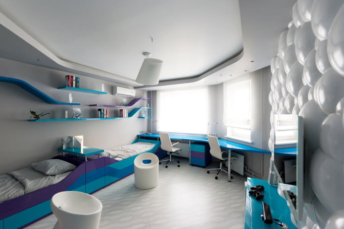 conception de plafond dans un style high-tech