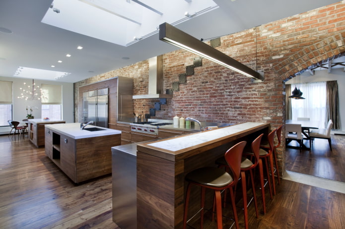 Design de plafond dans le style loft