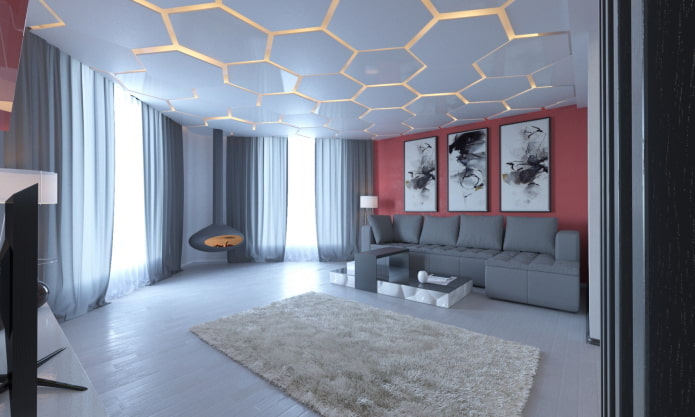 Un plafond original à l'intérieur
