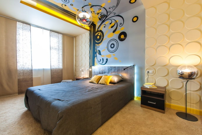 plafond se transformant en mur à l'intérieur