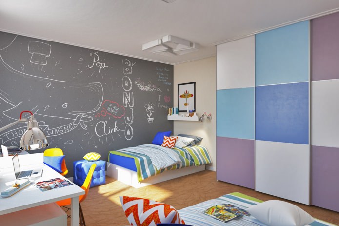 chambre d'enfants pour deux garçons