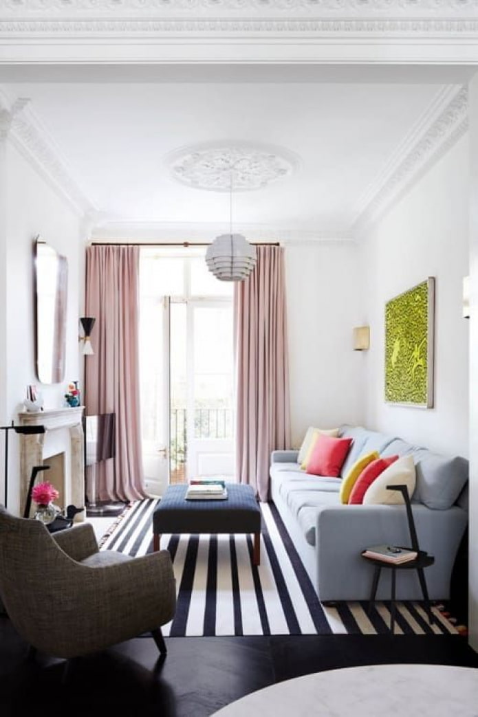 Accents lumineux dans le salon