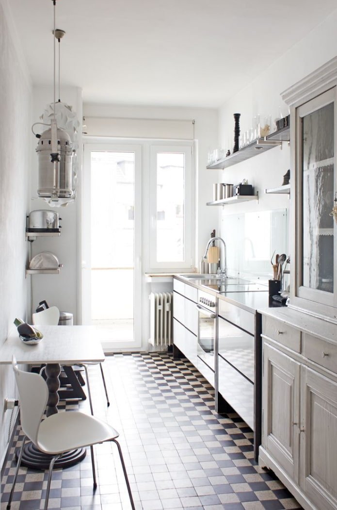 Ensemble de cuisine droit