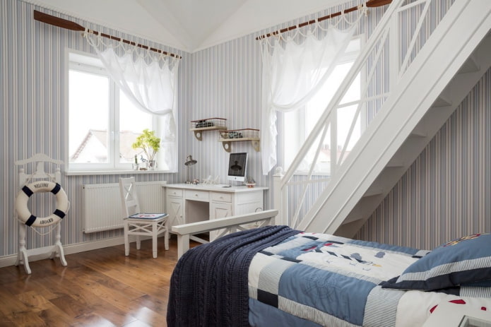 rideaux de style marin