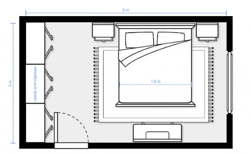 Plan de chambre 3 par 5