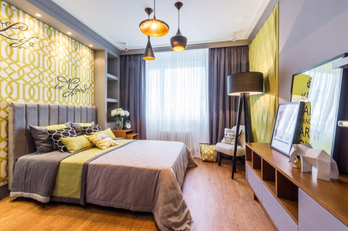 yellow accents in design