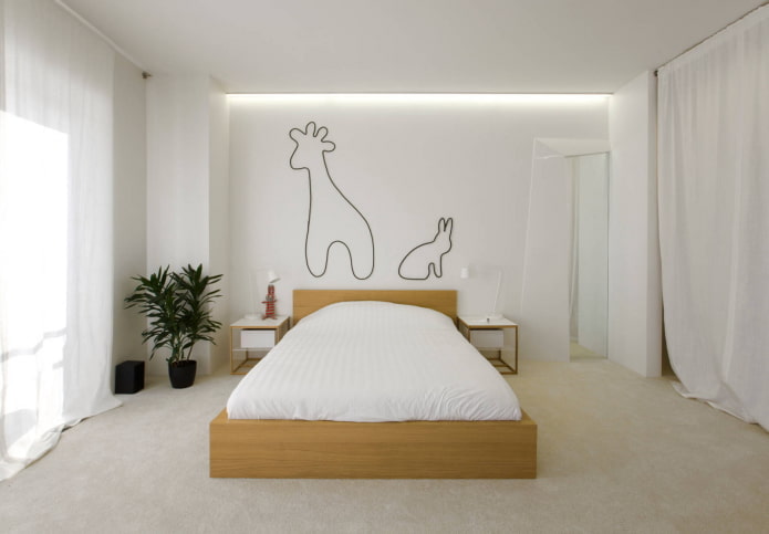 Chambre de style minimaliste