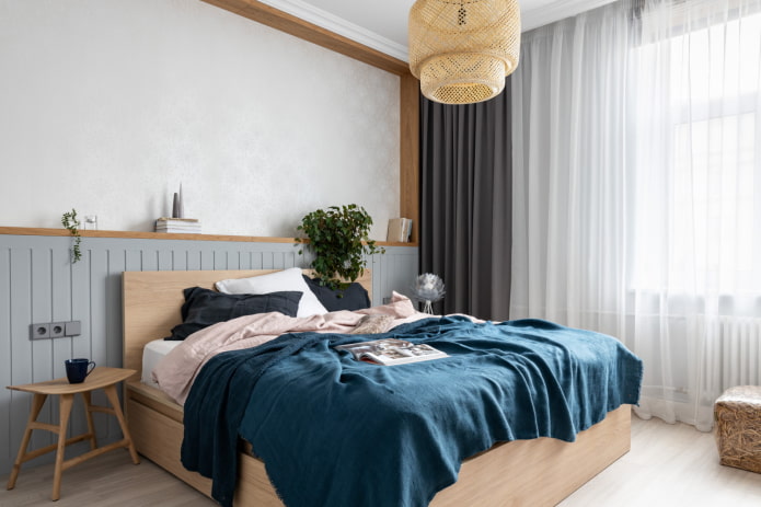 Bleu et bois