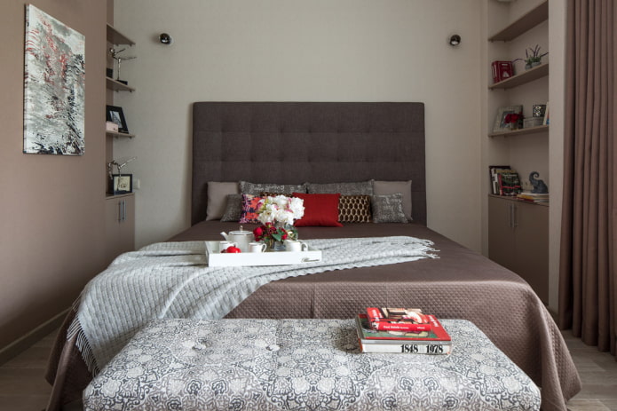 Meubles dans une chambre de 9 m²
