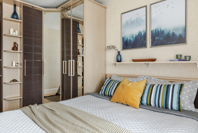 Meubles dans une chambre de 9 mètres carrés