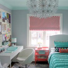 Chambre Design pour une fille : photo, caractéristiques de conception-11