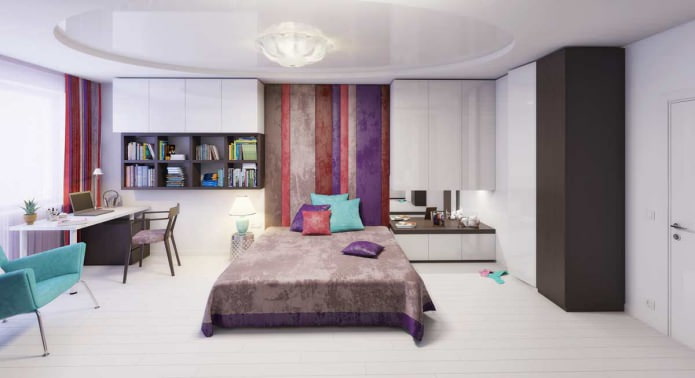 Aménagement de chambre pour fille dans un style moderne