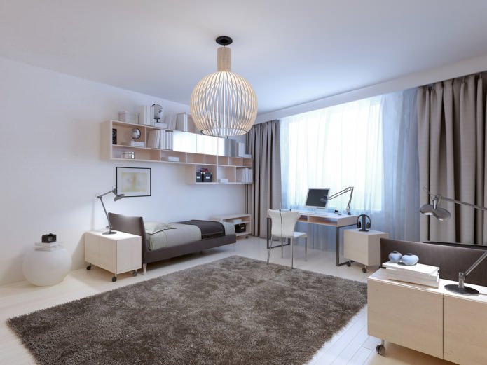 Aménagement de chambre pour fille dans un style moderne