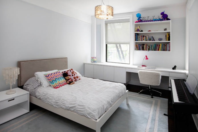 Intérieur de chambre pour une fille