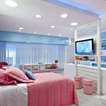 Aménagement d'une chambre pour fille : photo, caractéristiques de conception-8