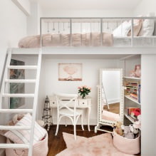 Aménagement d'une chambre pour fille : photo, caractéristiques de conception-10